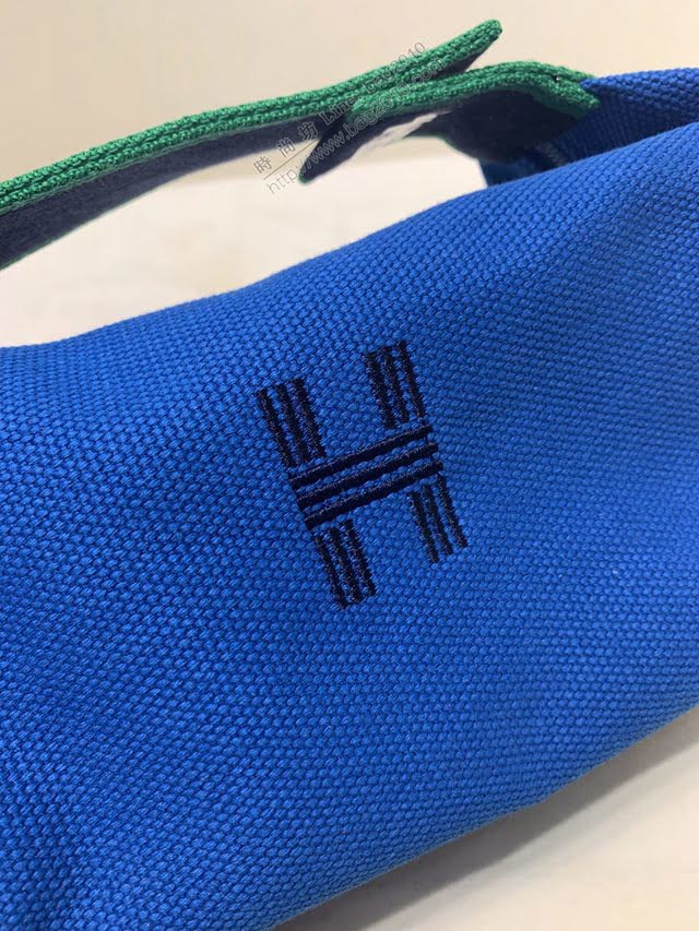 Hermes女包 愛馬仕飯盒包 2020愛馬仕新款帆布洗漱包  am1910